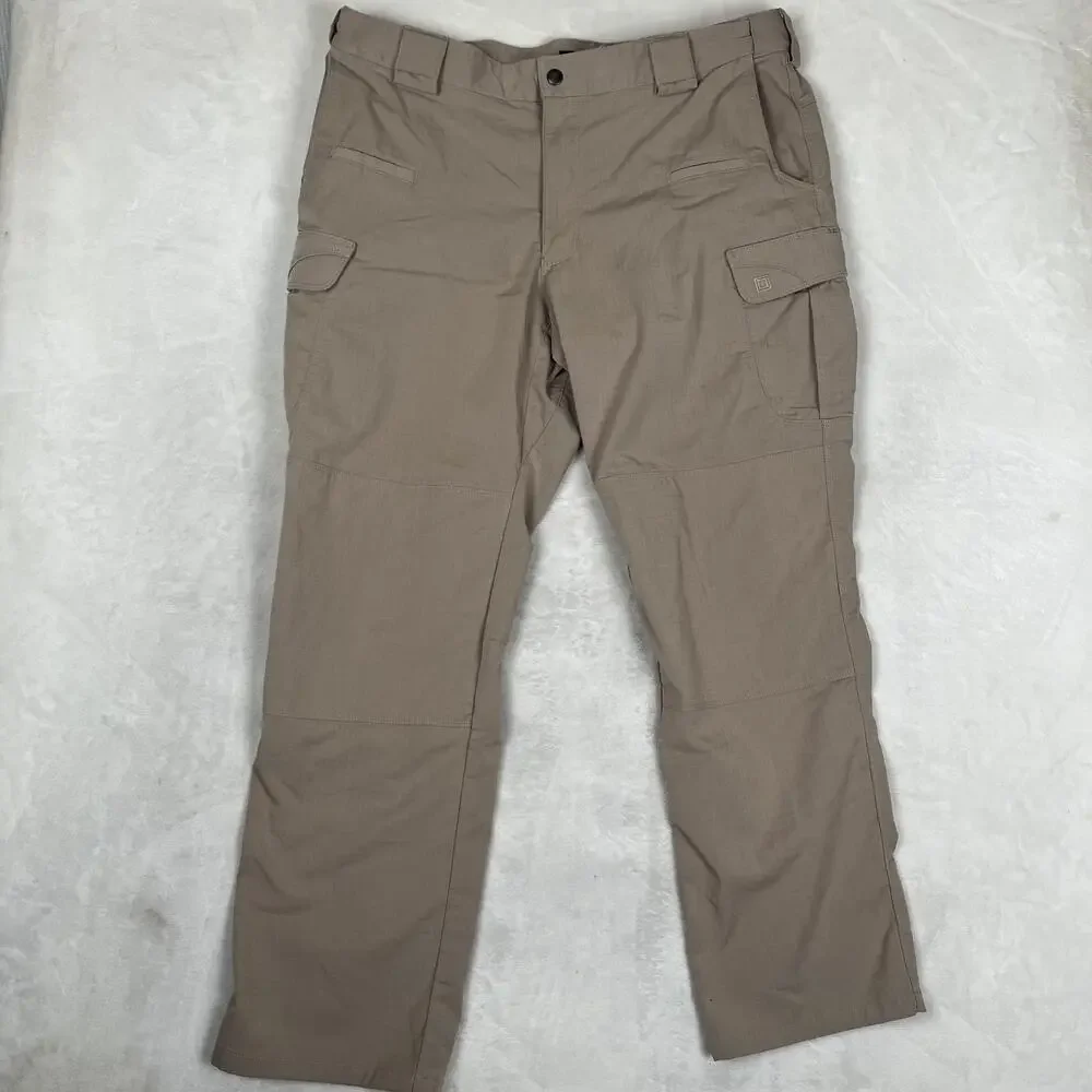 5.11 Tactical Cargo Pants Mens 40x32 Beige Regular Fit Microfiber Workwear